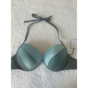 Shade & Shore Army Green Bikini Top 36DD